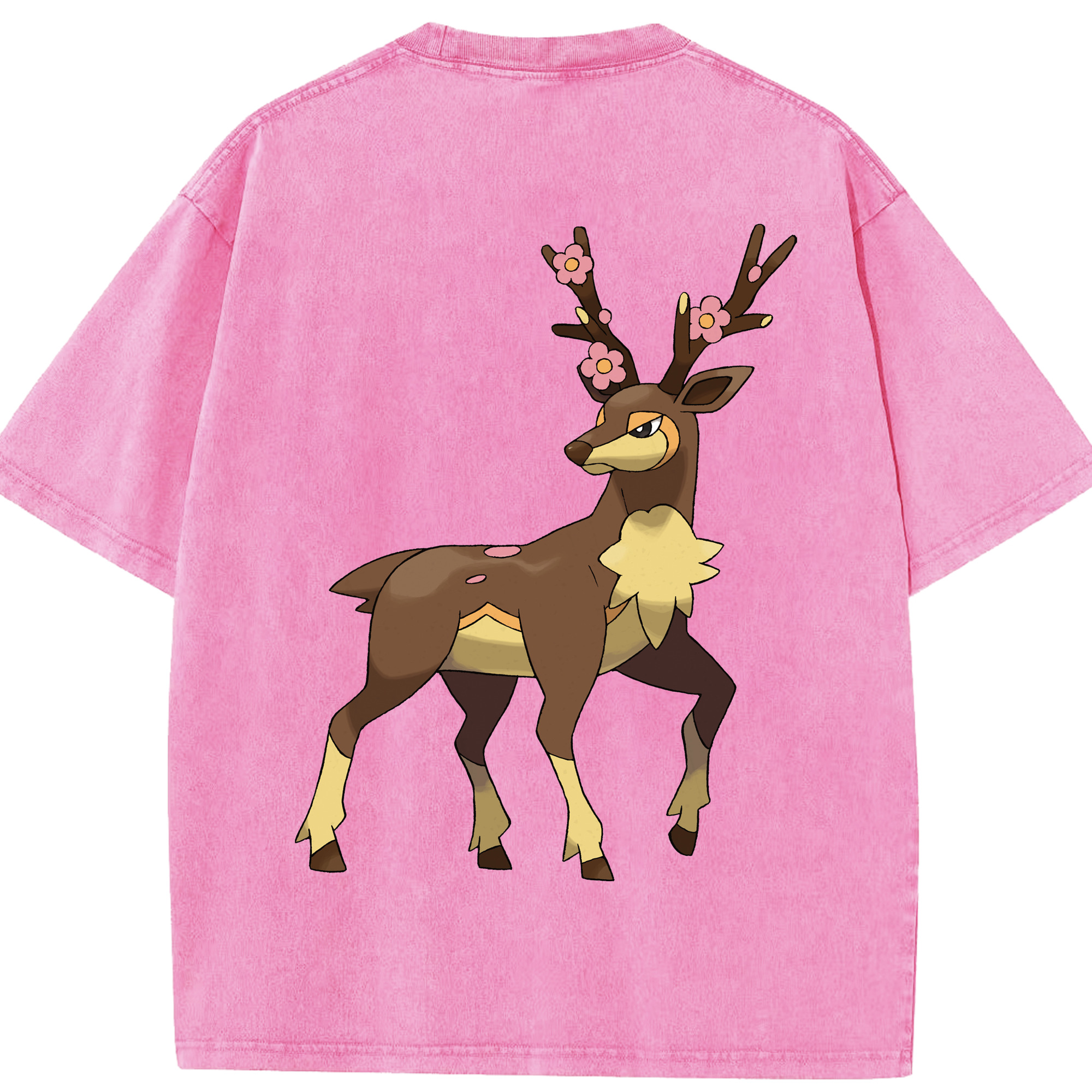 （画像用） ポケットモンスター Pokémon 綿100% ヴィンテージ風 半袖Tシャツ（背面プリント）